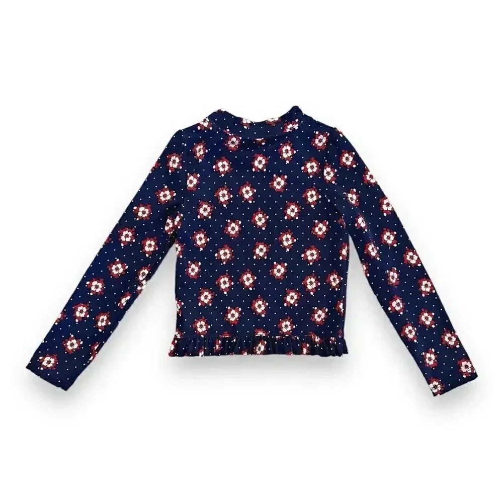 Janie & Jack | Floral Ruffled Rash Guard (4) 🌹